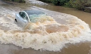 It Rained in the UK, So Drivers Test Their Cars' Amphibious Capabilities at Rufford Ford