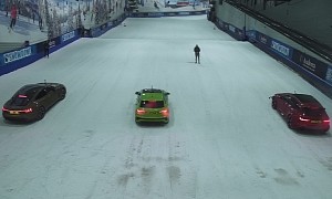 It's Electric vs. ICE in This Audi RS e-tron GT vs. Audi RS 3 vs. Audi RS 6 Uphill Race