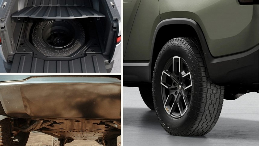 It's no longer possible to buy the Rivian Underbody Shield or spare tire separately