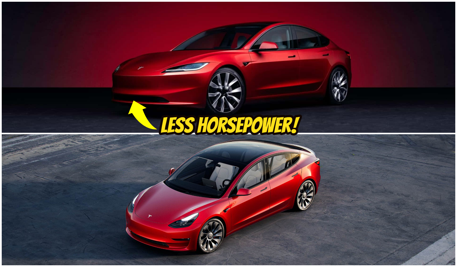 It's Official: New 2024 Tesla Model 3 Is Less Powerful Than Its