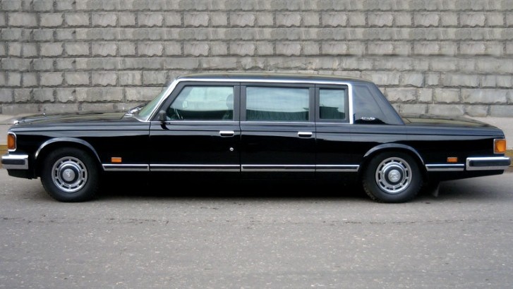 The limousine that allegedly belonged to Mikhail Gorbachev and Boris Yeltsin