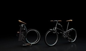 Italian Craftsmanship Meets Style and Innovation in Compact, Folding, Hubless Sadler Bike