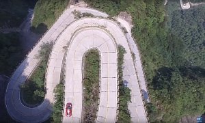 Italian Driver Sets Speed Record on One of the Most Dangerous Roads in a Ferrari