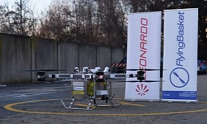 Italian-Made FlyingBasket FB3 Cargo Drone Nails Its First Urban Transport Flight in Europe