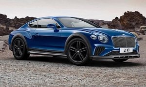 Jacked-Up 2018 Bentley Continental GT 4x4 Rendered as SUV Slayer