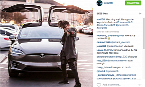 Jaden Smith Drives a 2016 Tesla Model X