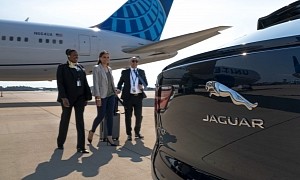 Jaguar and United Airlines Launch First Electric Gate-to-Gate Airport Transfer in the U.S.