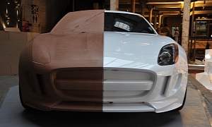Jaguar Reveals Real Scale C-X16 Clay Model