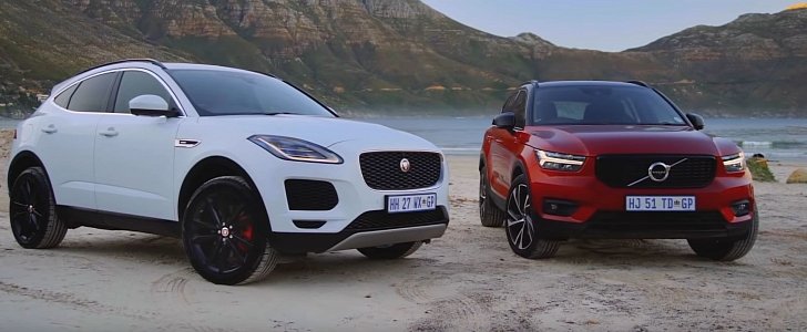 Jaguar E-Pace Does Luxury and Charing Ports Better Than Volvo XC40, Review Says