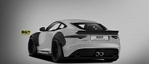 Jaguar F-Type Coupe Rendered with Liberty Walk Wide Body Kit