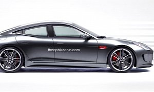 Jaguar F-Type Four-Door Coupe Looks Dashing