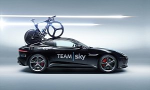 Jaguar F-Type Gets Carbon Fiber Bike Rack for Tour de France <span>· Video</span>