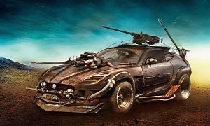 Jaguar F-Type Imagined as Mad Max Fury Road War Machine