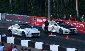 Jaguar F-Type R Drag Races 720 HP M6