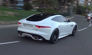 Jaguar F-Type R Just Being a Loud, Bad Boy on the Streets of Monaco