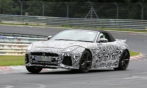 Jaguar F-Type SVR Cabriolet Spied in Production Trim For the First Time, Coming with AWD