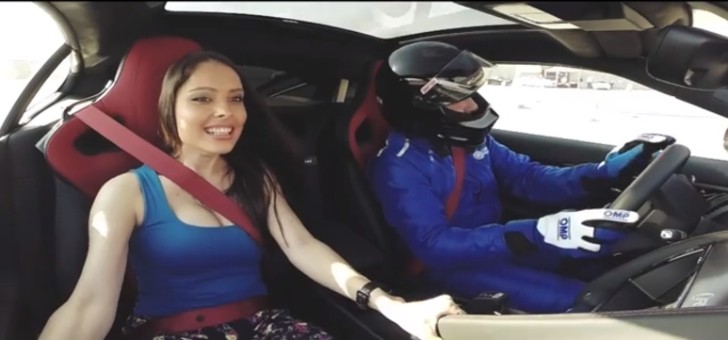 Jaguar Puts Beautiful Middle Eastern Women in F-Type R Coupe Passenger Seat