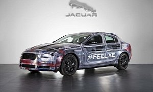 Jaguar Teases X-Rayed XE Sedan Aluminium Body