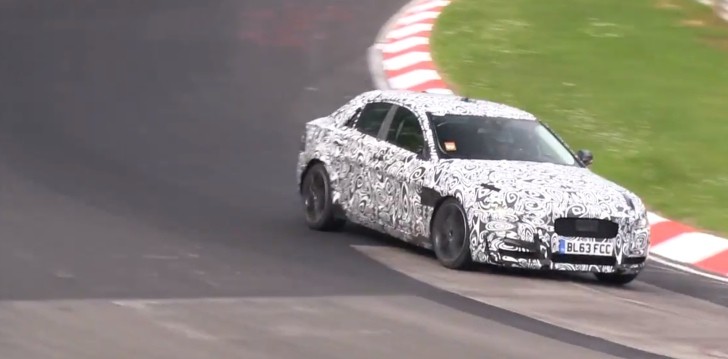 aguar XE Spied Lapping the Nurburgring with F-Type V6 Engine