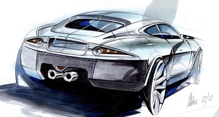 Jaguar XK design sketch