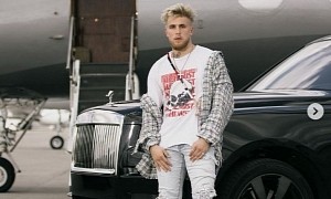 Jake Paul Flexes Hard With Blacked-Out Rolls-Royce, Private Jet