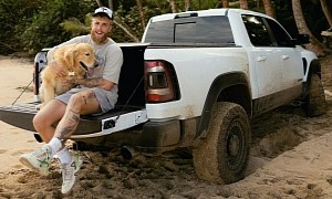 Jake Paul Gets a RAM 1500 TRX for His Birthday, Compares It With Porsche and Corvette
