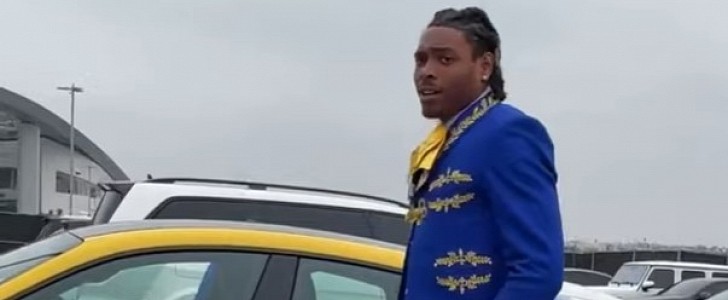 Jalen Ramsey Arrives at Rams-Bucs Game in a Matching Porsche Taycan -  autoevolution