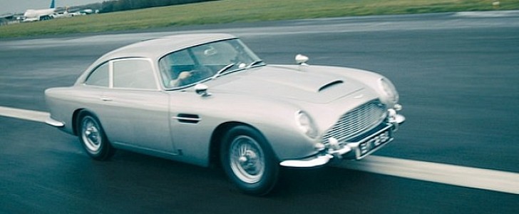The Aston Martin DB5 continuation car gets raced on Top Gear, along with other iconic James Bond cars
