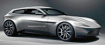 James Bond's Aston Martin DB10 Rendered as a Shooting Brake