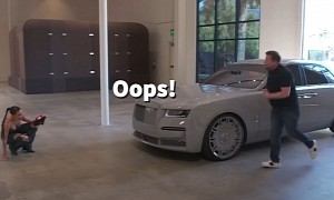 James Corden Put a Scratch on Kim Kardashian’s Custom Rolls-Royce Ghost