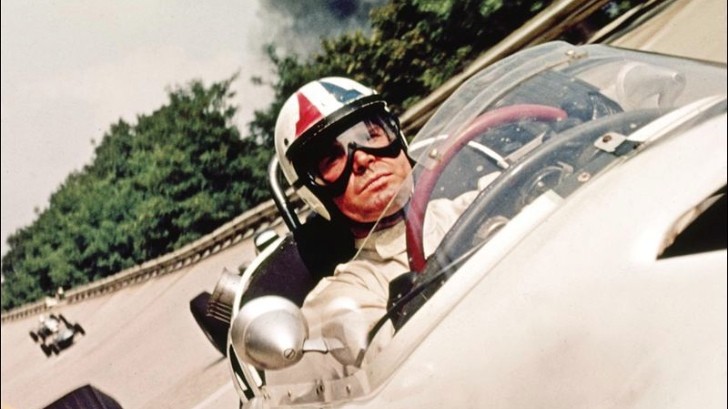 James Garner starred in the hit 1966 auto racing film "Grand Prix"