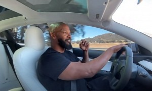 Jamie Foxx Test-Driving a Model 3 Is the (Unofficial) Tesla Ad You Need to See
