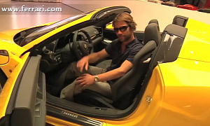 Jamiroquai's Jay Kay Checks Out the New Ferrari 458 Spider