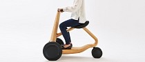 Japan Whips Out One Cool Hipster Wooden E-Scooter Built with Aisin Auto Parts