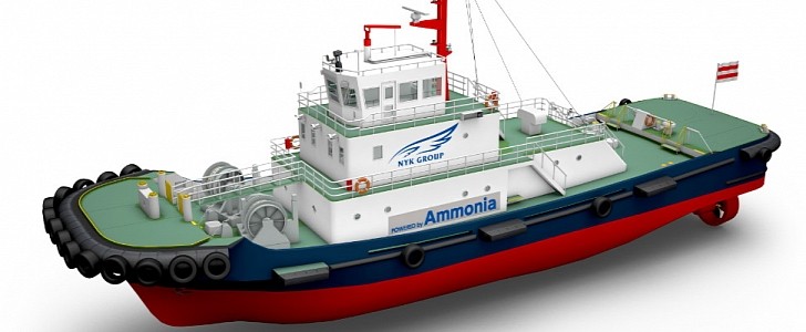 NYK Line is developing the A-tug, an ammonia-fueled tugboat