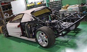 Japanese Tuner Builds Ferrari Testarossa With Turbo 4 Rotor Engine, Group C Body