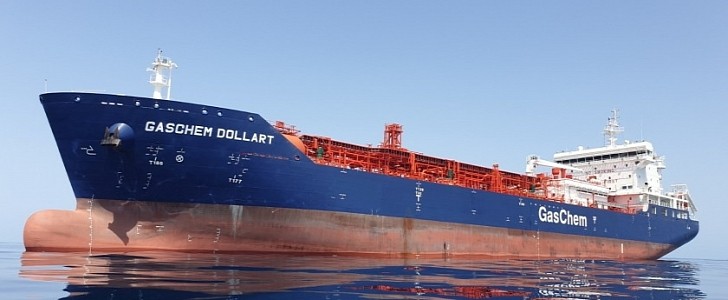 Marubeni's GasChem Dollart carrier completed a pioneering biofuel voyage