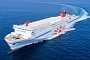 Japan’s First LNG Ferry Gets Its Fuel From Four Trucks at the Same Time