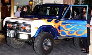 Jared Leto’s Daily Driver Is... A Ford Bronco With Flames on It
