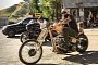 Jason Momoa and His ‘47 Harley Chopper Prove Social Distancing Is Best on a Hog