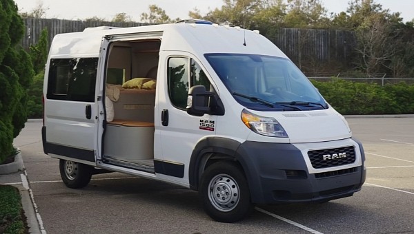 This converted ProMaster van has all the necessities