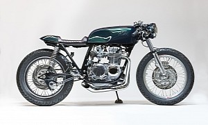 Jaw-Dropping 1975 Honda CB550 Cafe Racer Looks Fit for the Matrix Universe