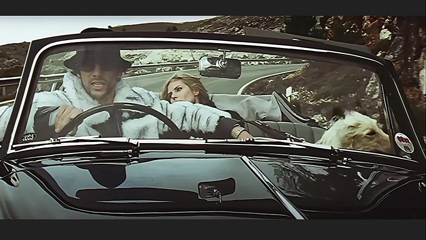 Jamiroquai's frontman Jay Kay and supermodel Heidi Klum on board the Bentley S1 Continental Drophead Coupe