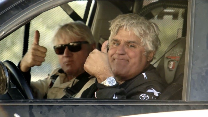 Jay Leno and Ivan Stewart in Toyota Tundra TRD