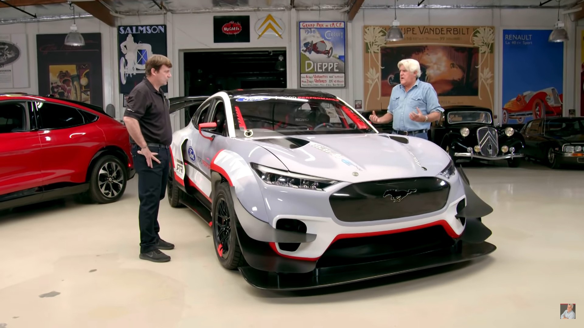 Jay Leno Talks Mach E 1400 With Ford S Ceo Doesn T Move It An Inch Autoevolution