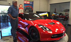 Jay Leno Checks Out 2014 Chevy Corvette Stingray