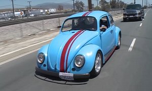 Jay Leno Checks out VW Beetle with RX-7 Rotary Engine