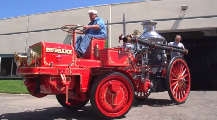 Jay Leno Drives 1914 Christie Fire Engine