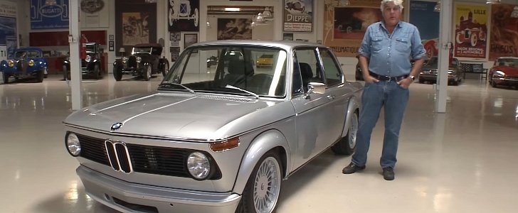 Jay Leno Drives BMW 2002 With E30 M3 Engine, Calls It a "Perfect Restomod"