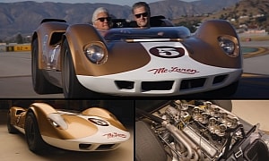 Jay Leno Drives the 1964 McLaren M1A, the Company's First-Ever Sports Prototype